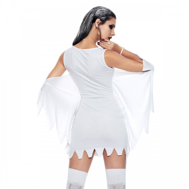 Ghost Print Jersey Dress Adult Costume