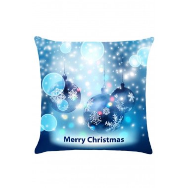 Christmas Snowflakes Balls Printed Cushion Case