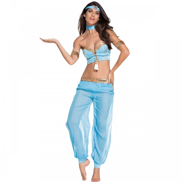 Blue Dancer Sexy Belly Dancer Costume