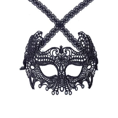 Mysterious Black Lace Masquerade Party Mask