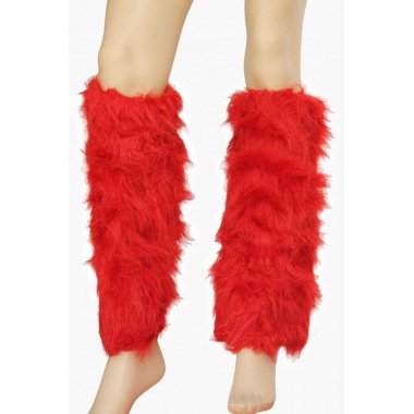 Red Fur Boot Covers