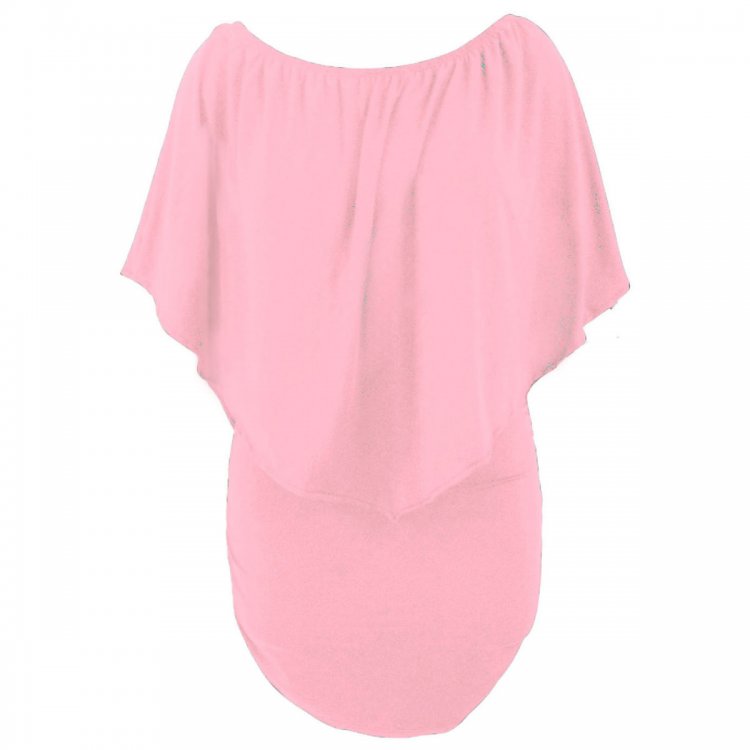 Multiple Dressing Layered Pink Mini Dress