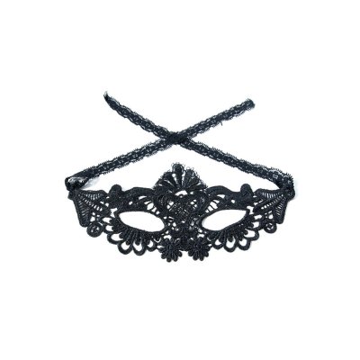 Black Thick Lace Crochet Party Mask