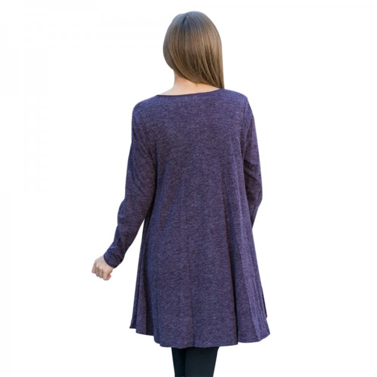 Orchid Swingy Layered Long Sleeve Tunic