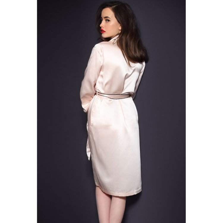 Pink Classic Gown Robe with Belt