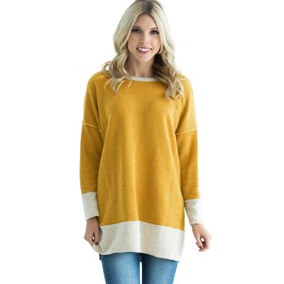 Yellow Two Tone French Terry Sweatshirt