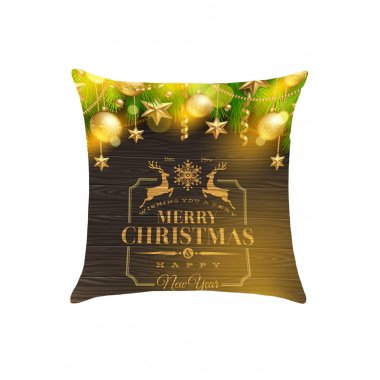 Christmas Elks Decorations Pattern Throw Pillow Case