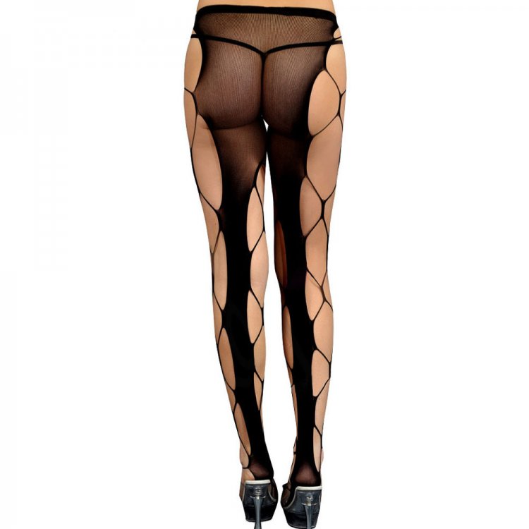 Sultry Hot Hexagon Net Pantyhose
