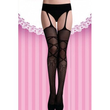 Sexy Patterned Hollow-out Thighs Pantyhose