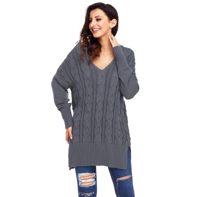 Gray Oversized Cozy up Knit Sweater