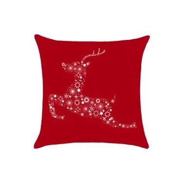 Christmas Starry Reindeer Print Pillow Case