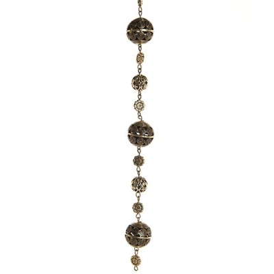 Trend strung beads, metal-plated brass