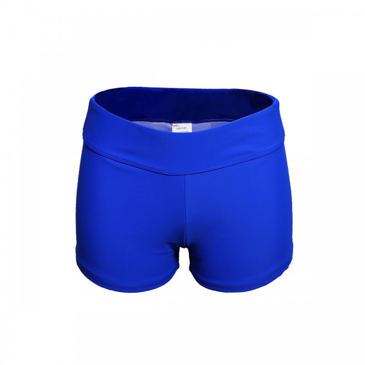 Royal Blue Wide Waistband Swimsuit Bottom Shorts